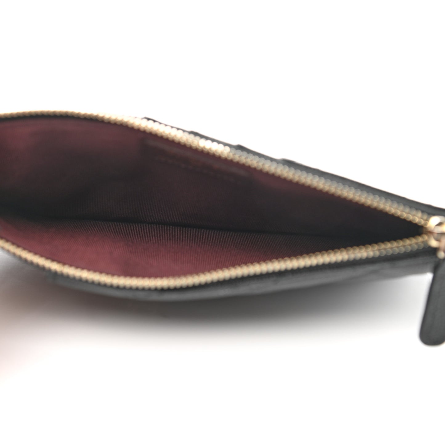 Caviar Quilted Classic Flat Wallet Pouch Black