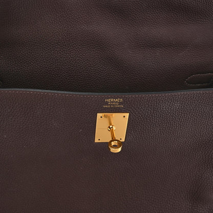 Hermes Togo Kelly Retourne 32 Chocolate 6 of 9