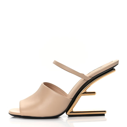 Fendi Calfskin Fendi First 95mm Slide Sandals 41 Poudre 1 of 11
