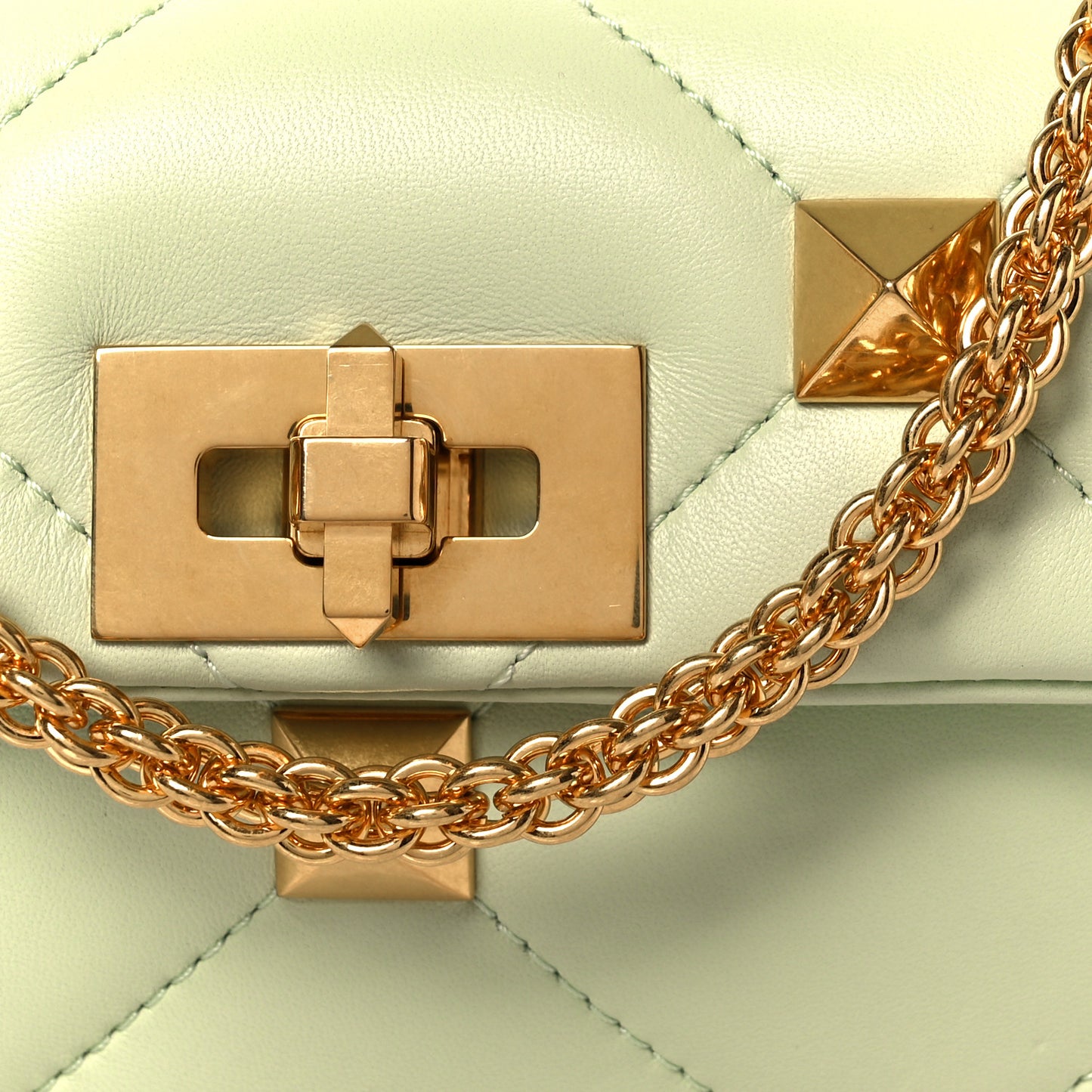 Nappa Small Roman Stud Shoulder Bag Ambrosia