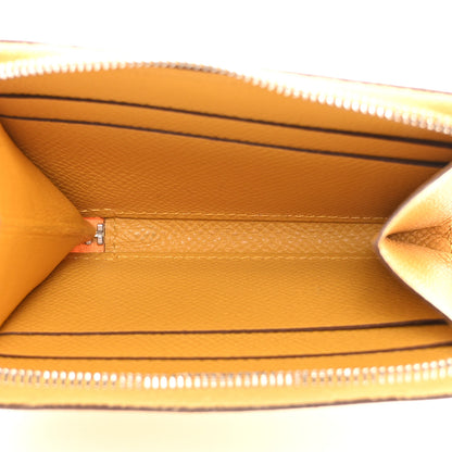 Hermes Epsom Azap Mini Wallet Jaune Ambre 5 of 9