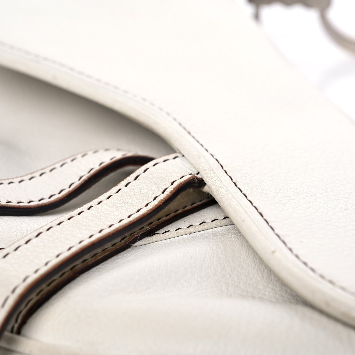 Calfskin Saddle Bag White