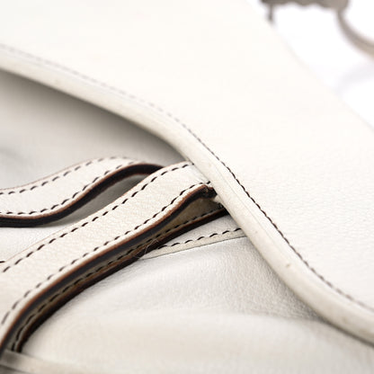 Christian Dior Calfskin Saddle Bag White 17 of 20