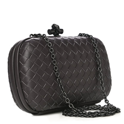 Bottega Veneta Nappa Intrecciato Chain Knot Clutch Quetsche 3 of 10