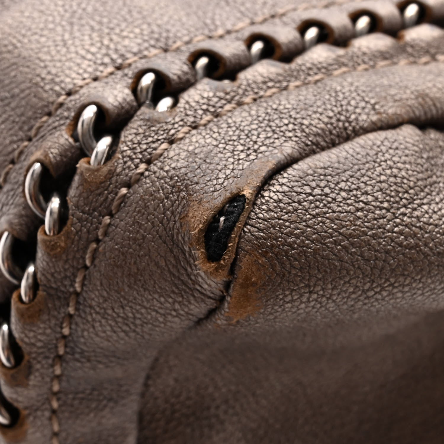 Chanel Metallic Goatskin Medium Luxe Ligne Bowler Bronze 14 of 16