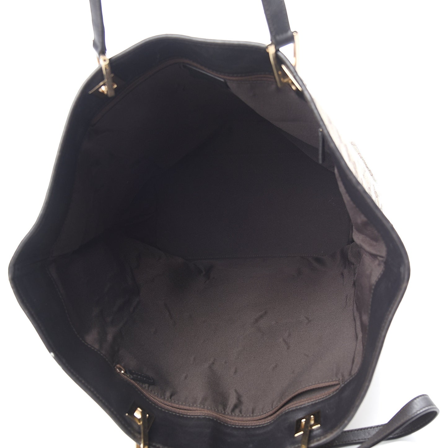 Monogram Large Bucket Tote Dark Brown