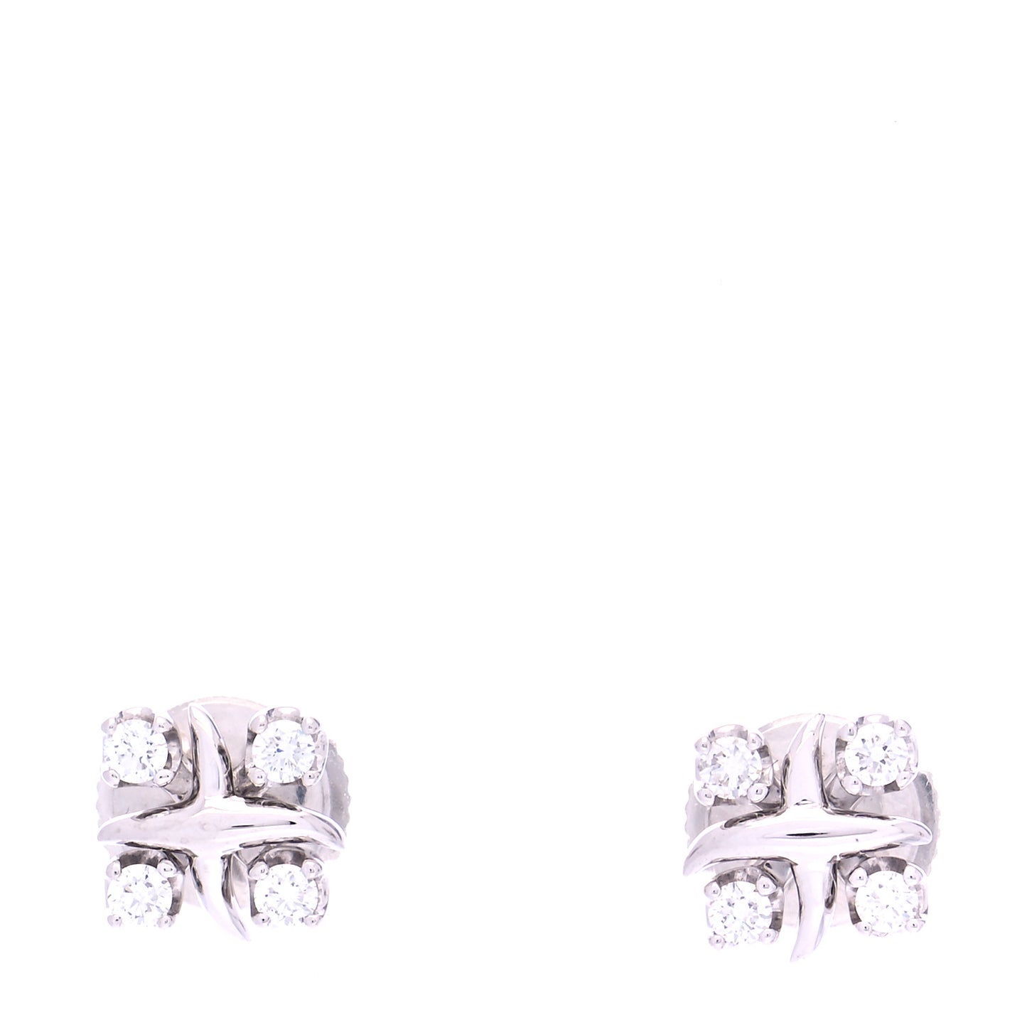 Platinum Diamond Schlumberger Lynn Earrings