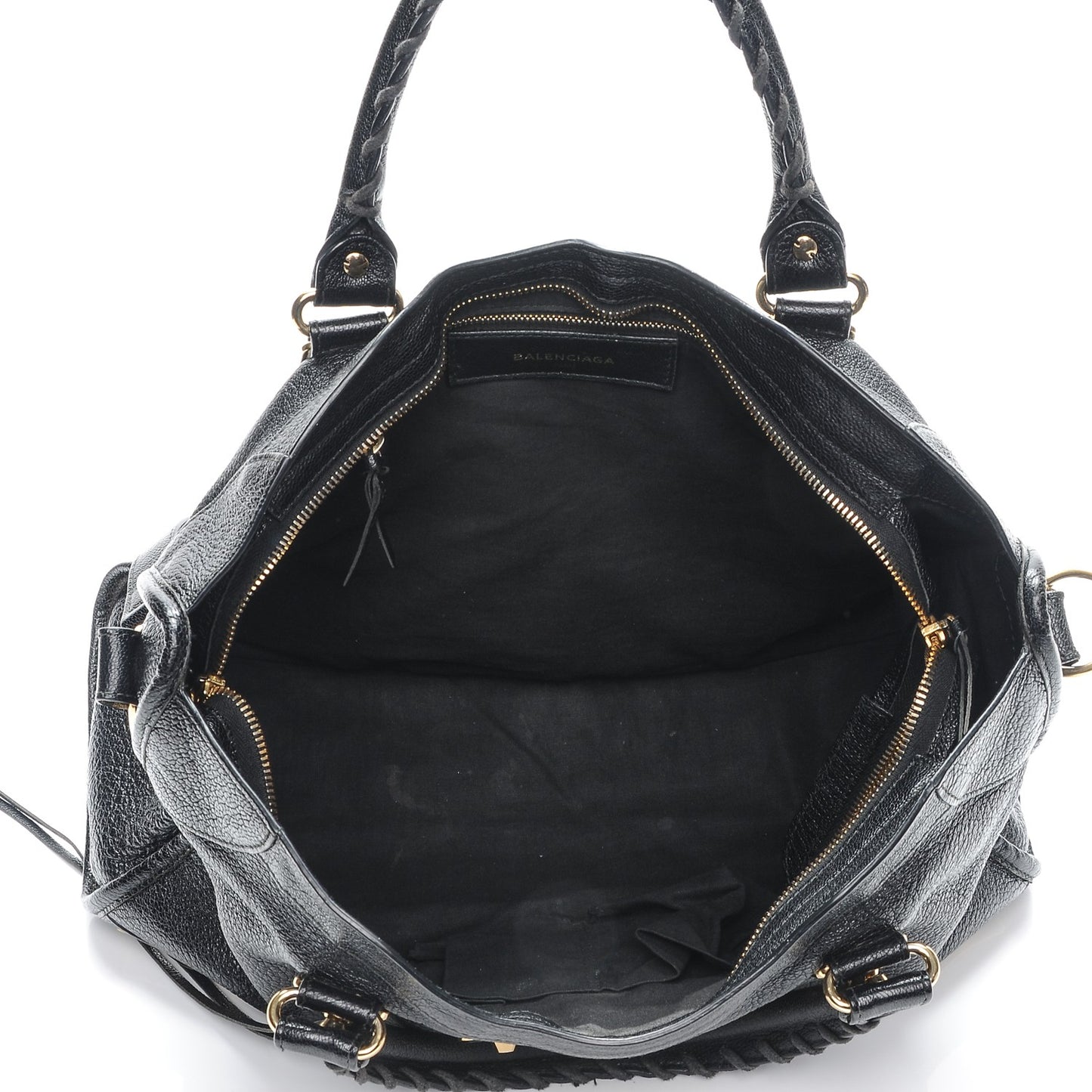Chevre Gold Metallic Edge Hardware City Black