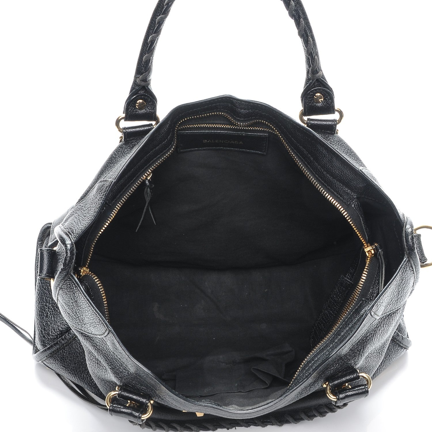 Balenciaga Chevre Gold Metallic Edge Hardware City Black 5 of 7