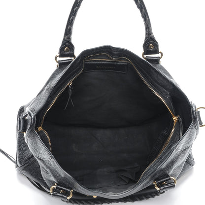 Balenciaga Chevre Gold Metallic Edge Hardware City Black 5 of 7