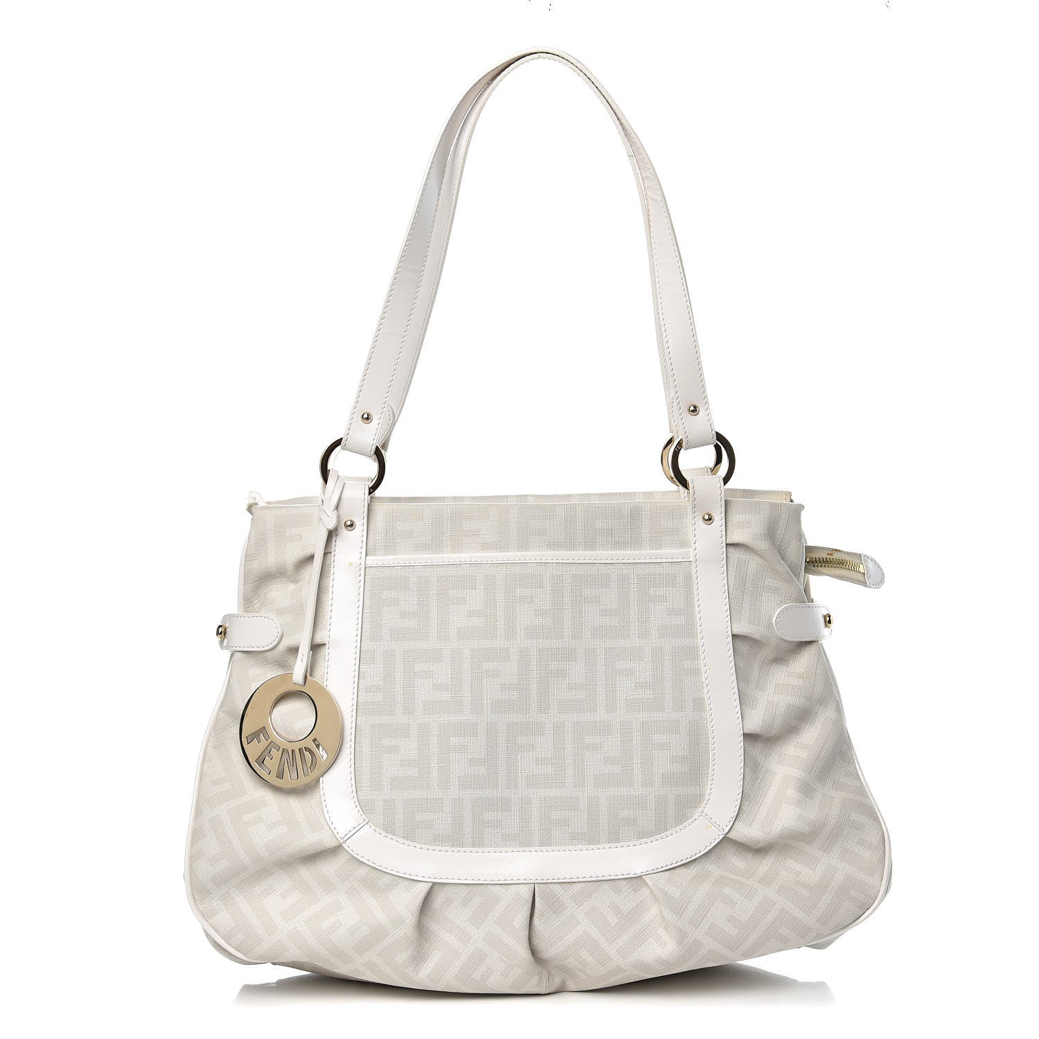 Fendi Zucca Spalmati Large Chef Shopper Tote White 1 of 10