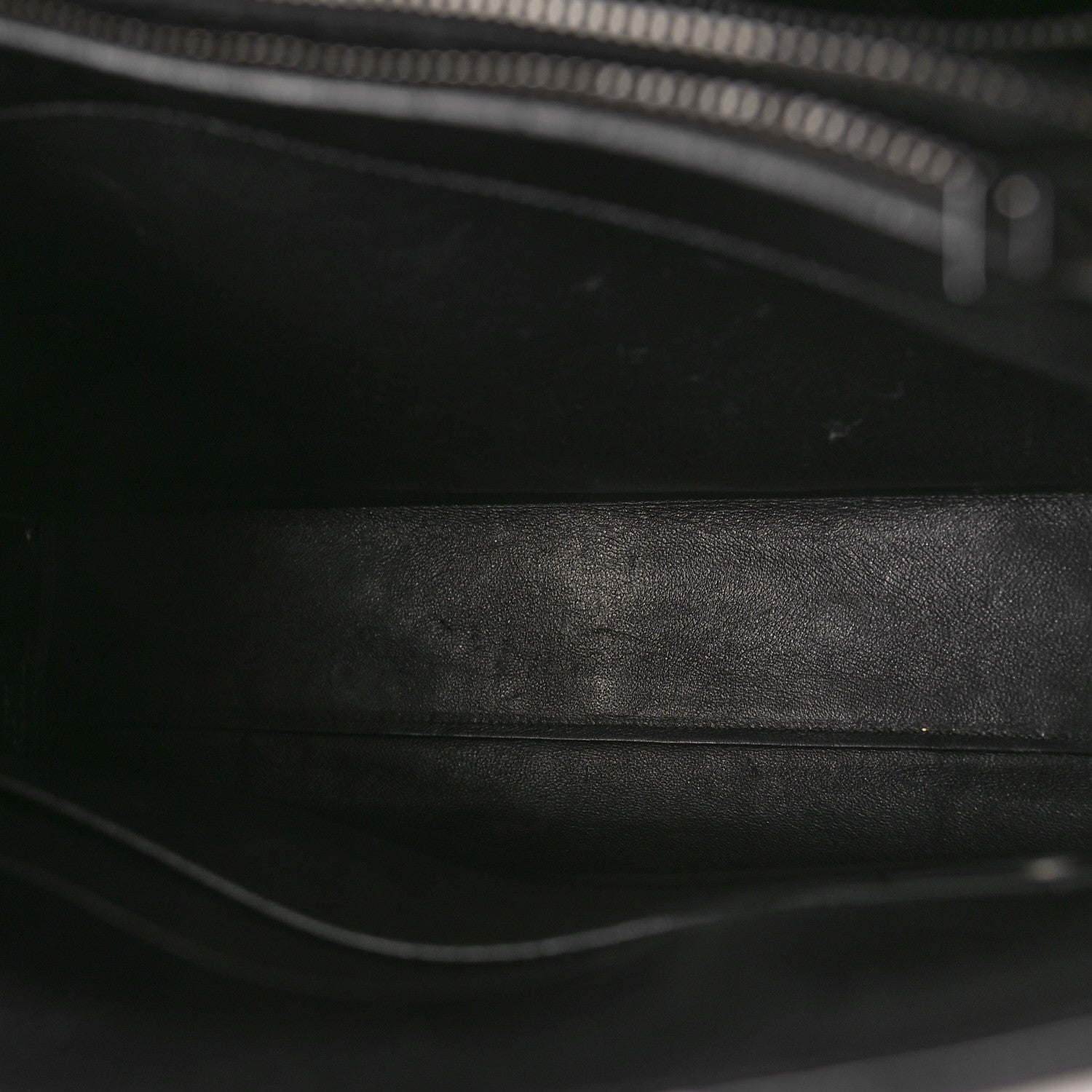 Saint Laurent Calfskin Crocodile Embossed Small Sac de Jour Black 6 of 9