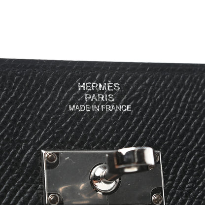 Hermes Epsom Kelly Longue Wallet Black 6 of 7