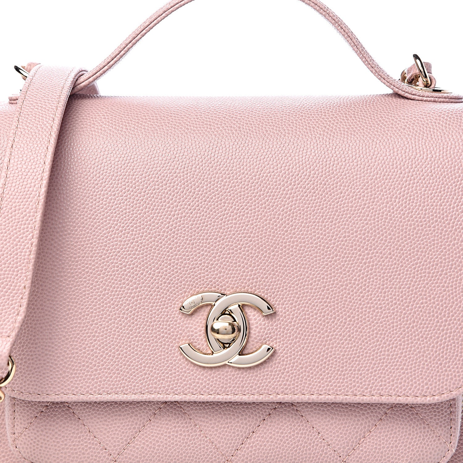 Chanel Caviar Quilted Small Business Affinity Flap Light Pink 10 of 10
