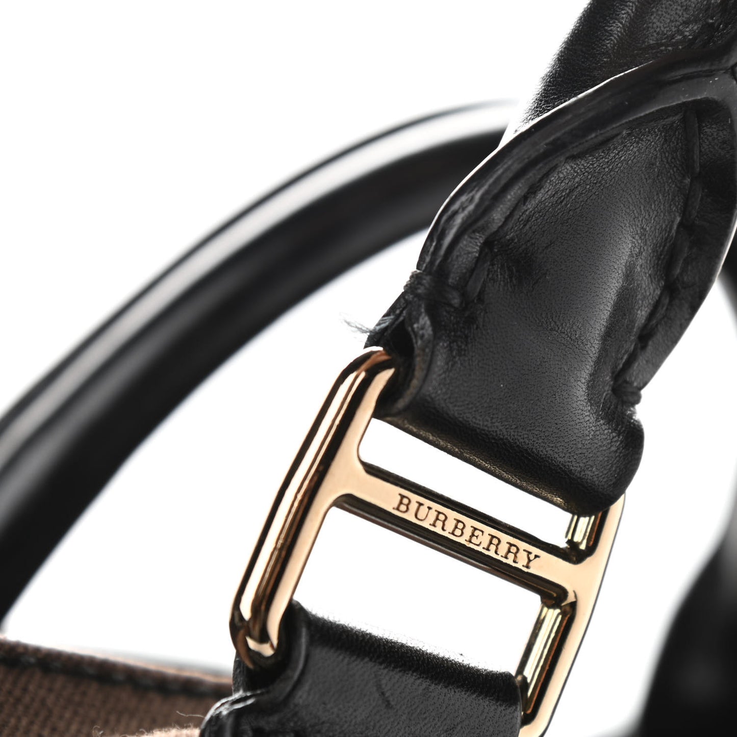 Smoked Check Chain Strap Hobo BLACK