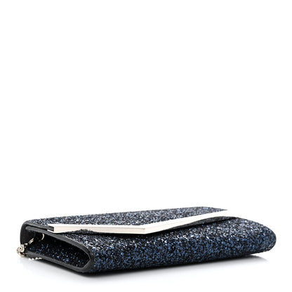 Jimmy Choo Glitter Emmie Clutch Blue 4 of 9