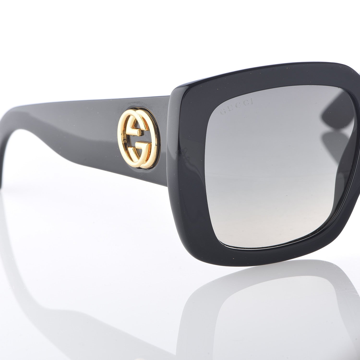 Gucci Acetate Square Frame Sunglasses GG0141S Black 7 of 8