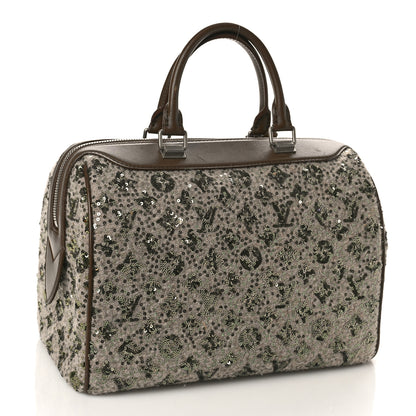 Louis Vuitton Sequin Monogram Sunshine Express Speedy Kaki 3 of 9
