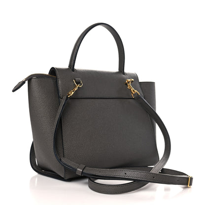 Celine Grained Calfskin Nano Belt Bag Grey 3 of 9