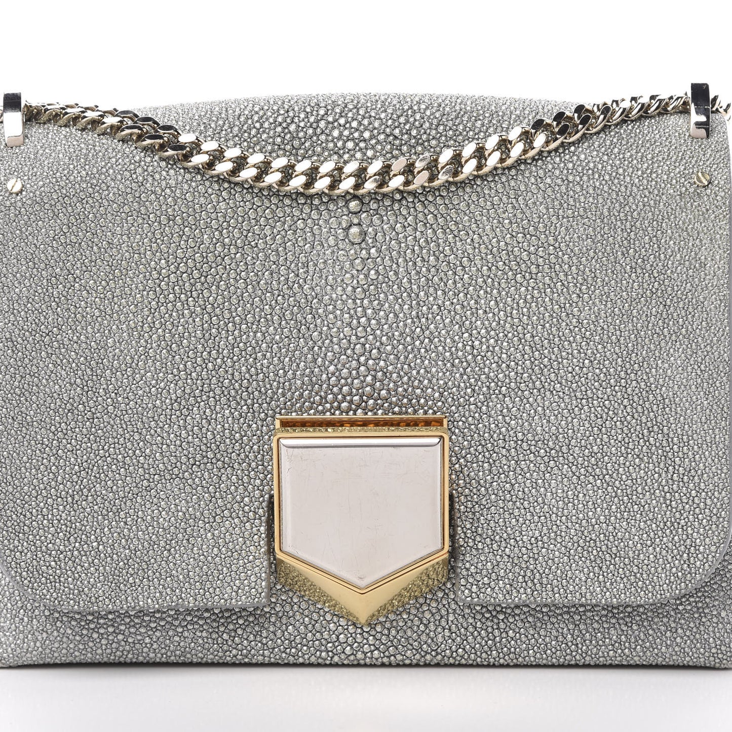 Stingray Petite Lockett Shoulder Bag Silver