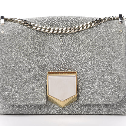 Jimmy Choo Stingray Petite Lockett Shoulder Bag Silver 7 of 9