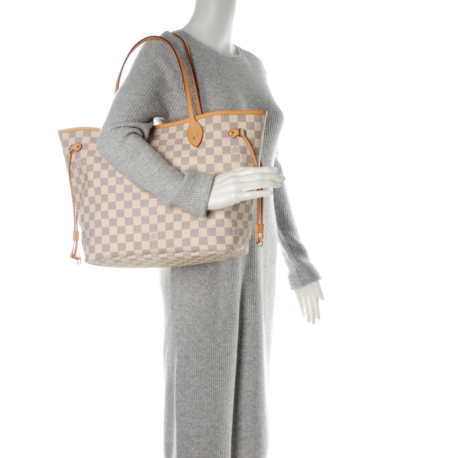 Louis Vuitton Damier Azur Neverfull MM 2 of 9