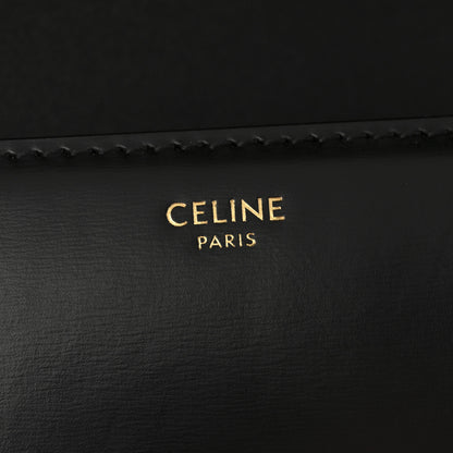 Celine Shiny Calfskin Medium Triomphe Black 6 of 14