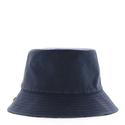 Christian Dior Cotton Toile De Jouy Bucket Hat 57 Blue 3 of 9