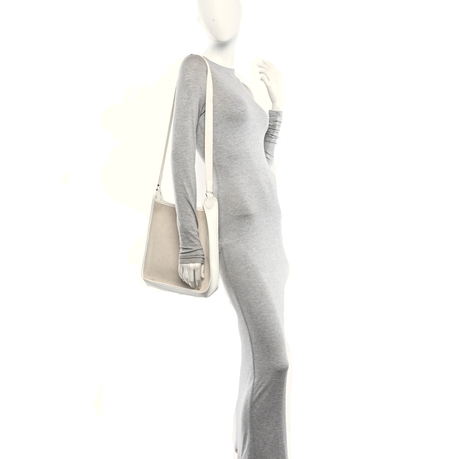 Hermes Toile H Ardennes Vespa PM White 2 of 11