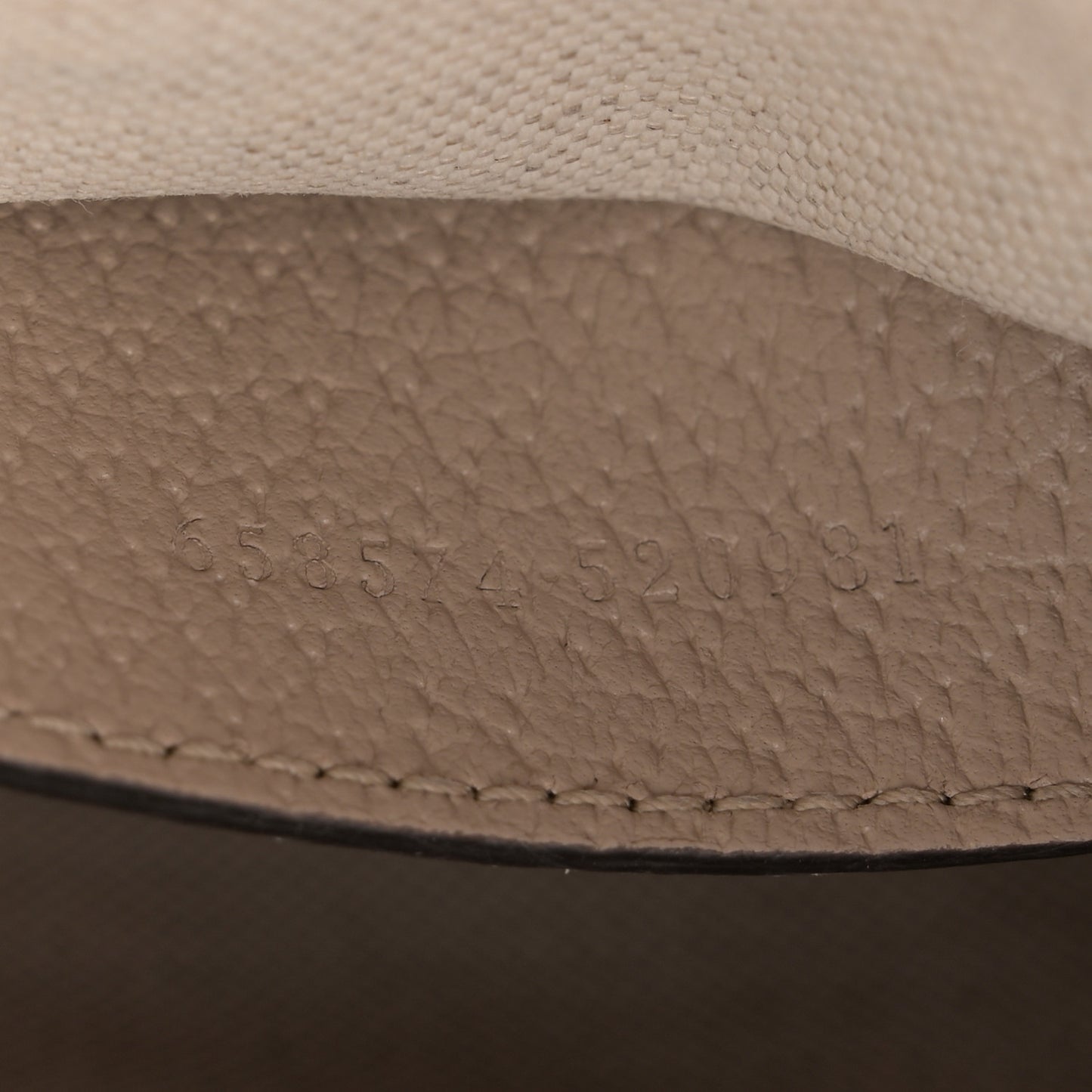 GG Supreme Monogram Textured Dollar Calfskin Web Mini Horsebit 1955 Shoulder Bag Beige Mystic White Oatmeal