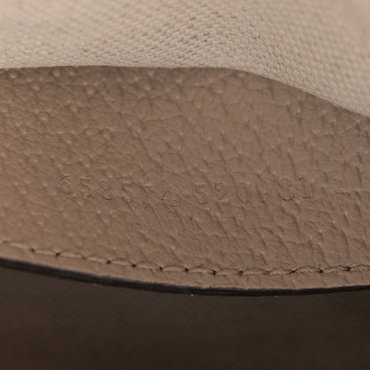 Gucci GG Supreme Monogram Textured Dollar Calfskin Web Mini Horsebit 1955 Shoulder Bag Beige Mystic White Oatmeal 7 of 14