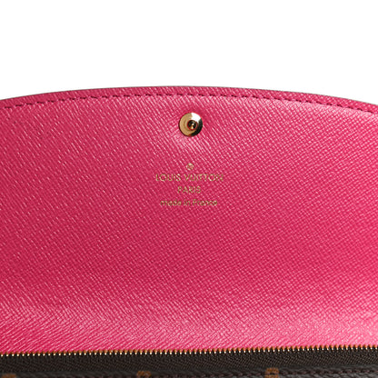 Louis Vuitton Monogram Bloom Flower Emilie Wallet Fuchsia 5 of 9