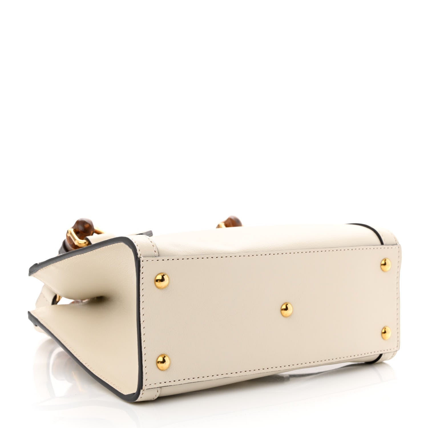 Gucci Wonka Grain Calfskin Mini Diana Tote Bag Mystic White 4 of 10