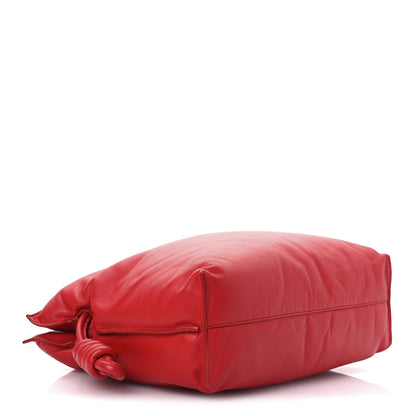 Loewe Calfskin Flamenco Puffer Knot Bag Red 4 of 11