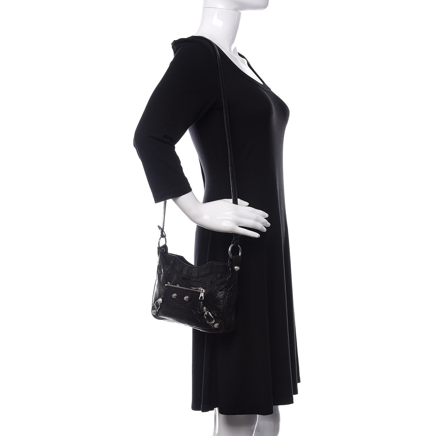 Balenciaga Agneau Giant 12 Silver Hardware Hip Black 2 of 10