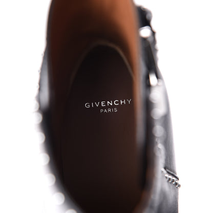 Givenchy Smooth Calfskin Elegant Studded Ankle Boots 40 Black 8 of 11