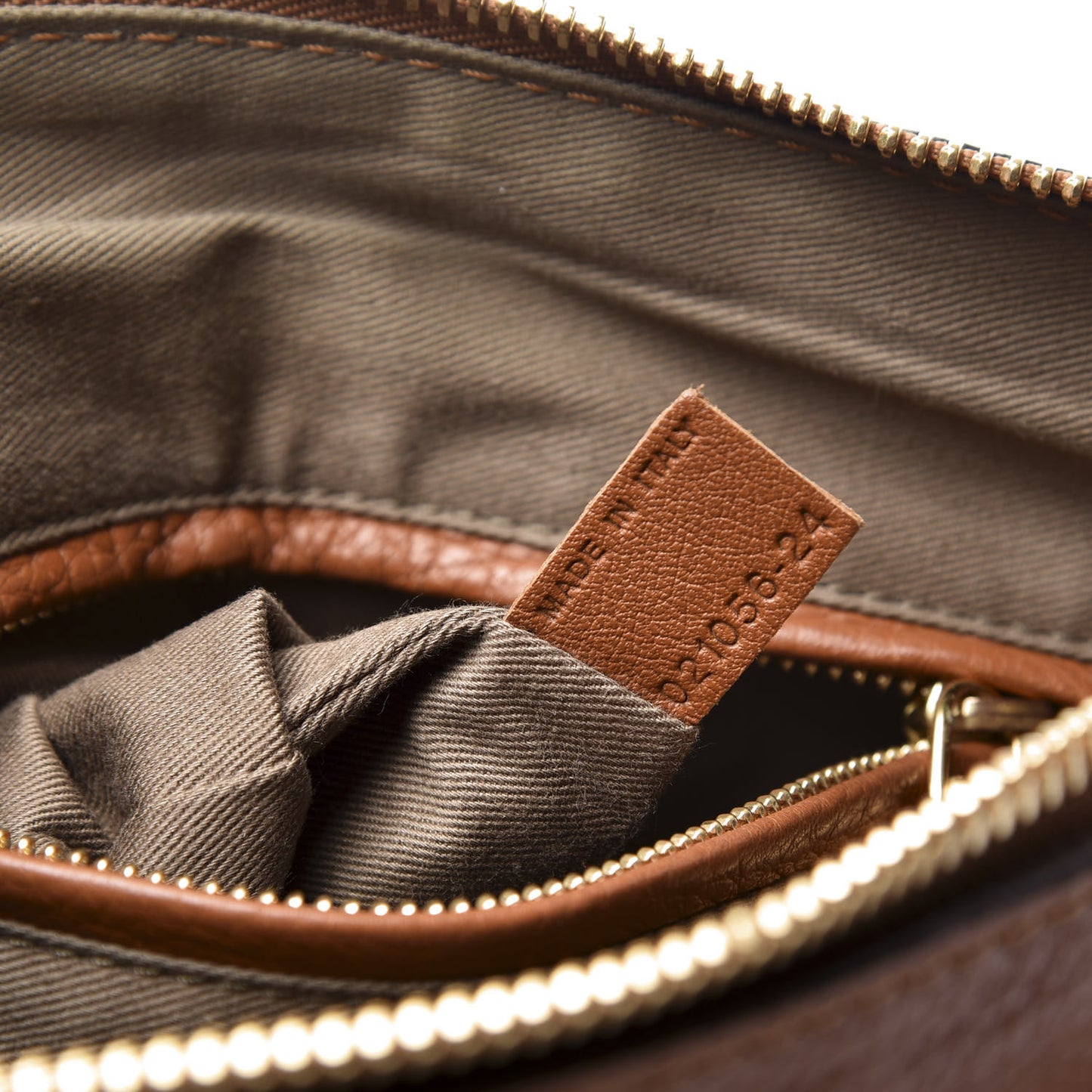 Calfskin Small Marcie Satchel Tan