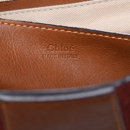 Chloe Suede Studded Small Lexa Shoulder Bag Saffron Red 9 of 19