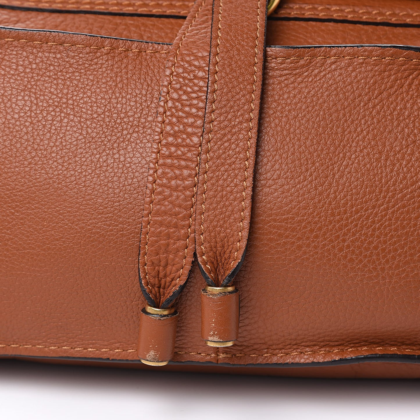 Calfskin Medium Marcie Satchel Tan