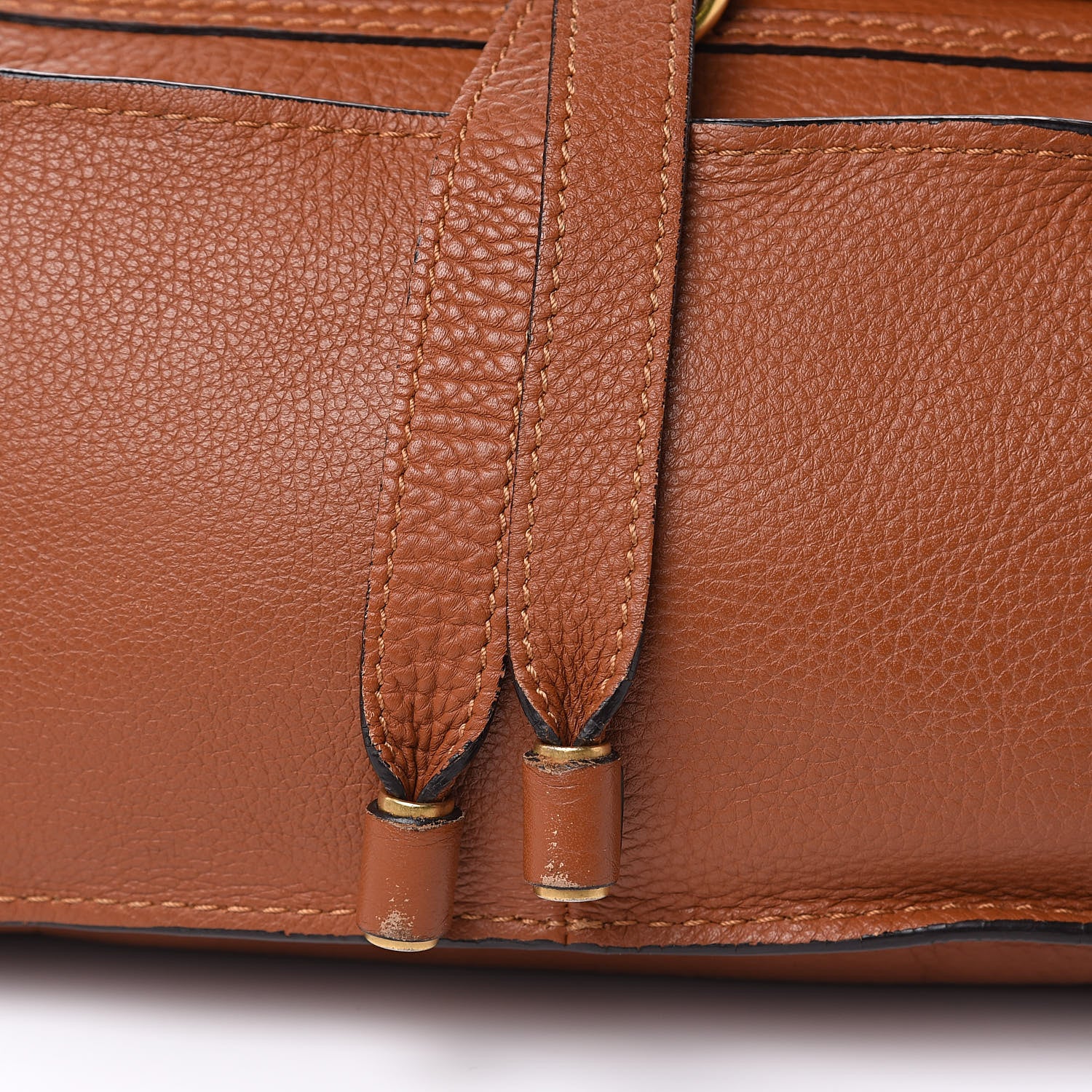 Chloe Calfskin Medium Marcie Satchel Tan 10 of 15