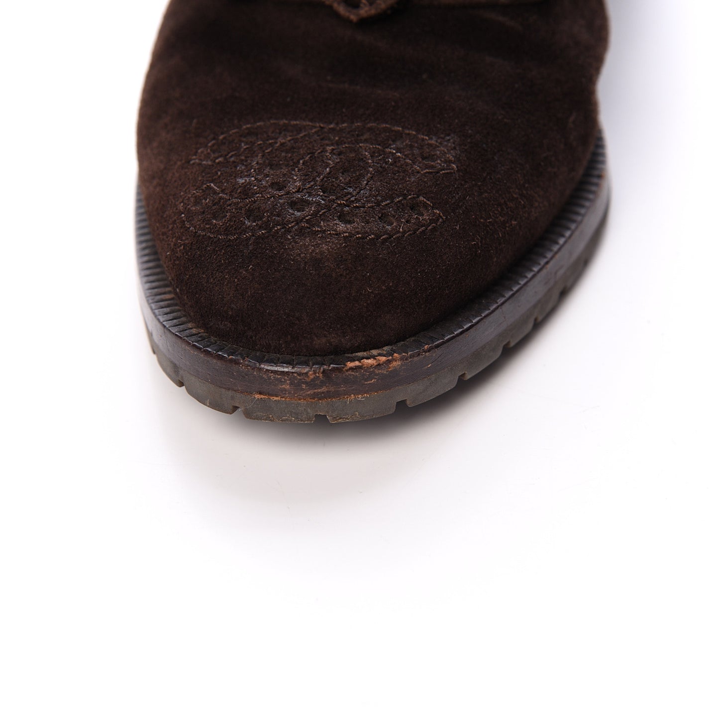 Suede CC Lace Up Oxford 38 Brown