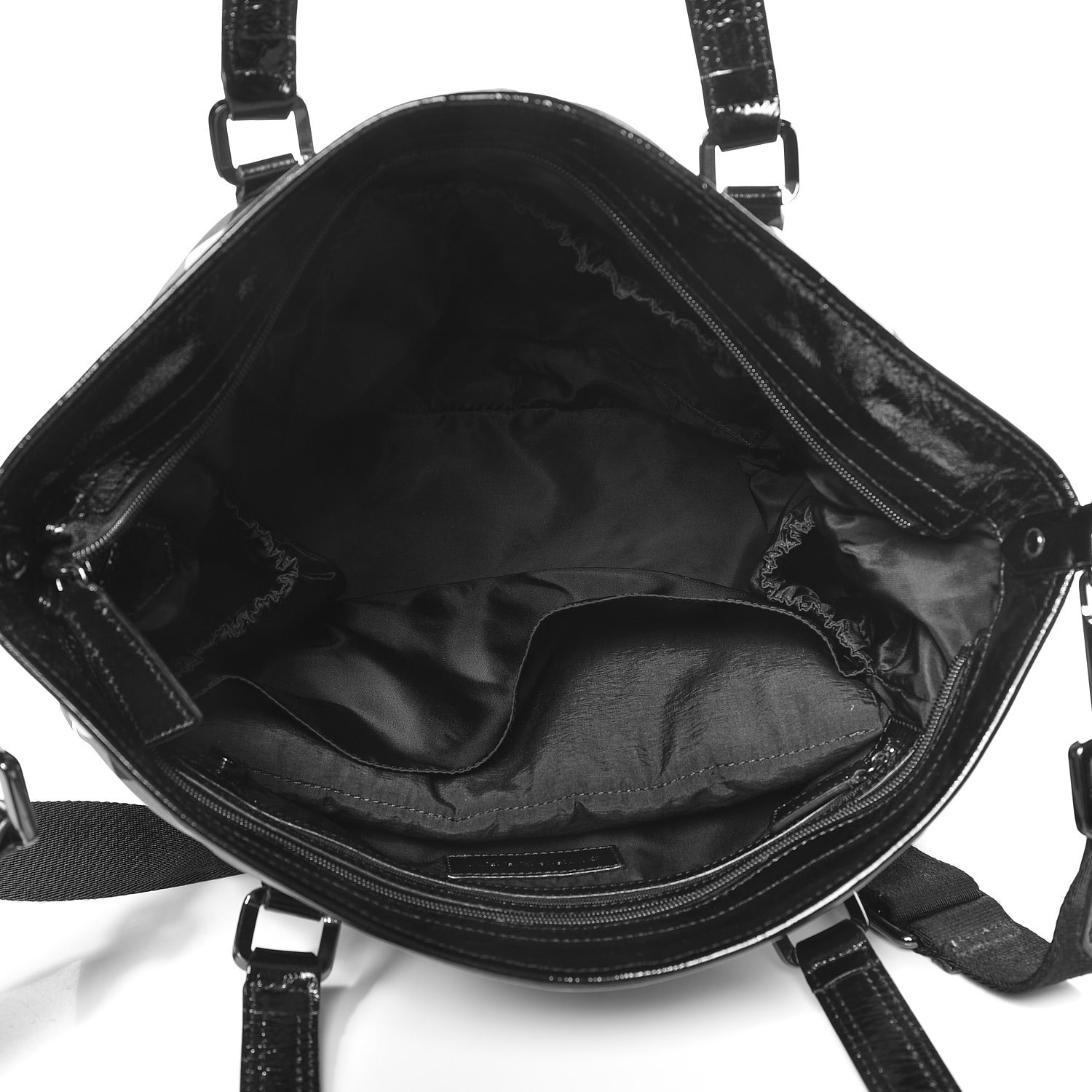 Burberry Nylon Beat Check Diaper Bag Black 5 of 10