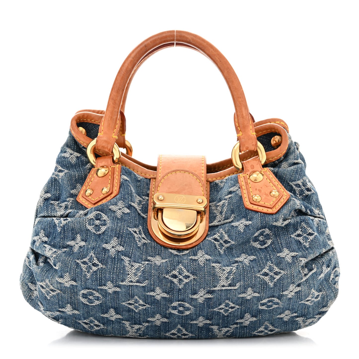 LOUIS VUITTON Monogram Denim Pleaty Blue