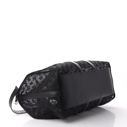 Louis Vuitton Monogram See Through Keepall Bandouliere 50 Black 3 of 11