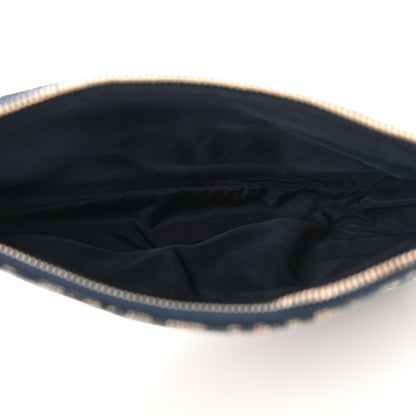 Christian Dior Monogram Mini Saddle Pochette Navy 5 of 15