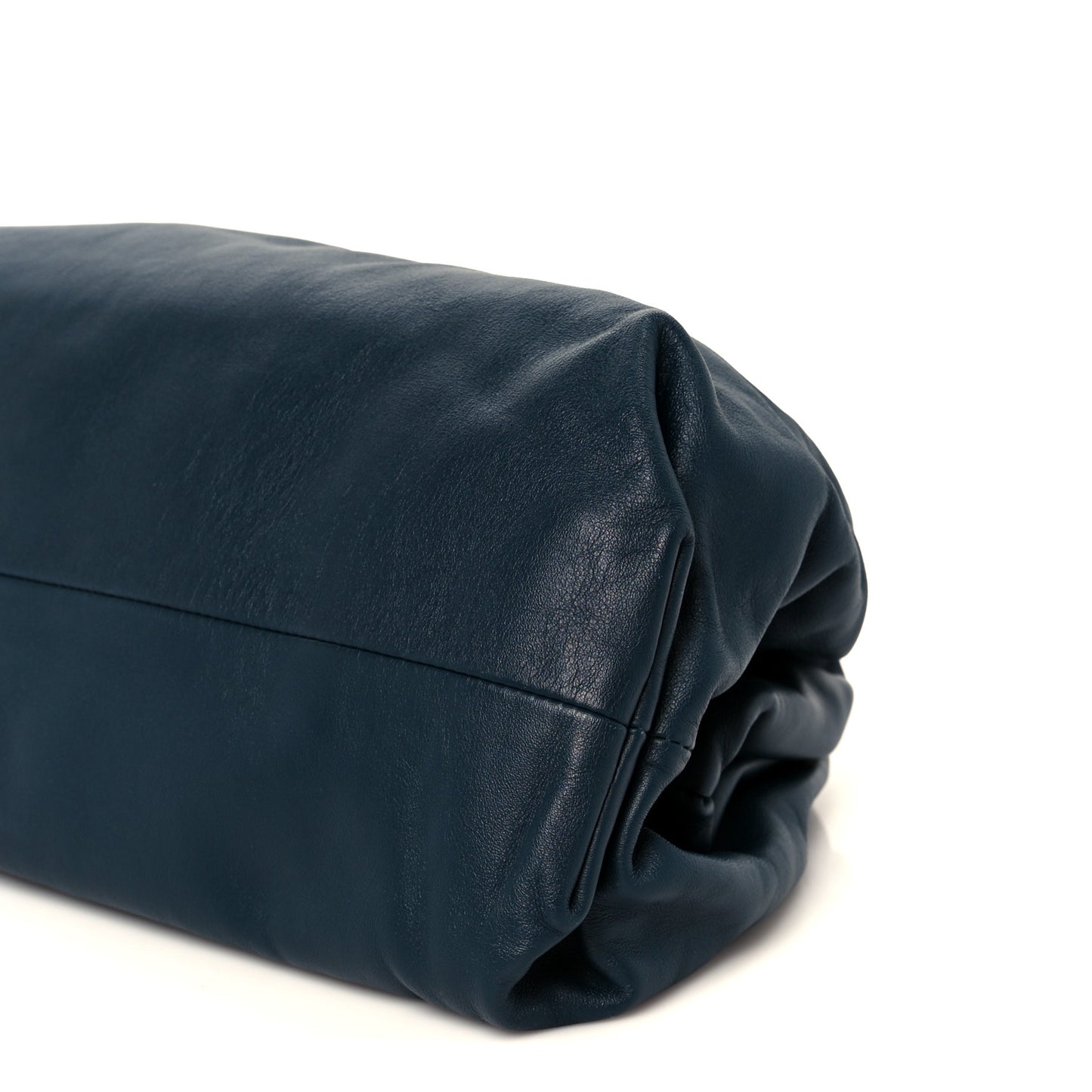 Smooth Butter Calf The Pouch Oversized Clutch Deep Blue