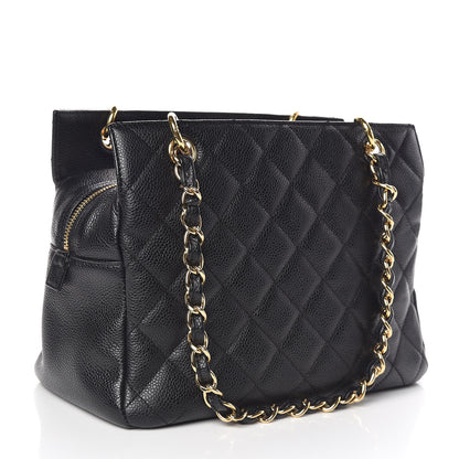 Chanel Caviar Quilted Petit Timeless Tote PTT Black 3 of 11