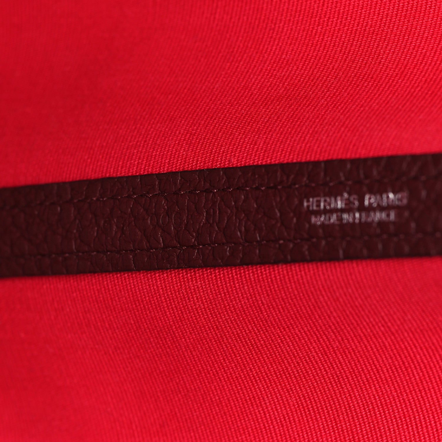 Hermes Toile Negonda Garden Party 30 TPM Framboise Rouge Sellier 7 of 11