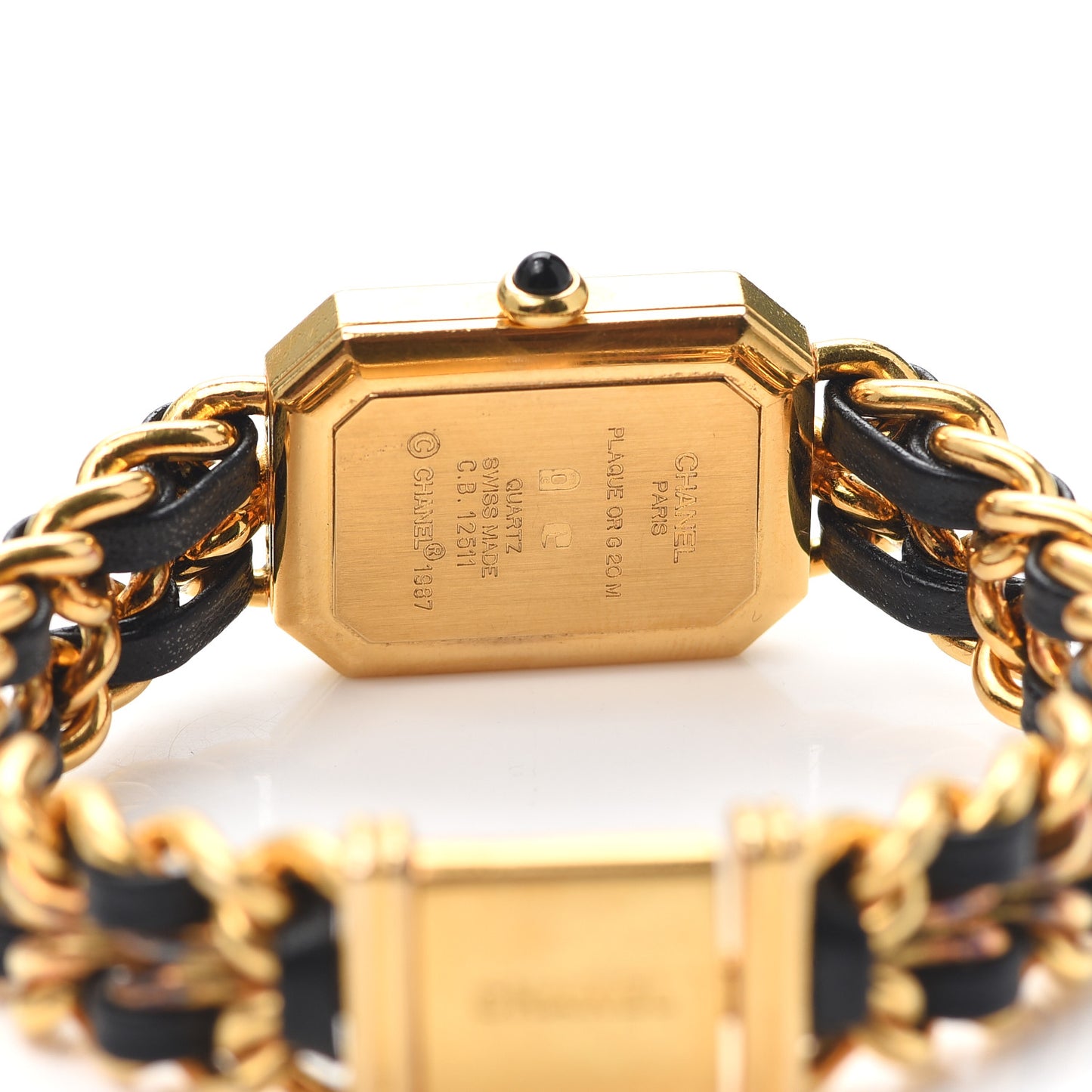 Stainless Steel Lambskin 20mm Chain Premiere Quartz Watch Gold M