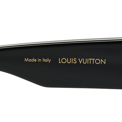 Louis Vuitton Acetate Swarovski Crystal Cyclone Sunglasses Z1578W Black 6 of 9